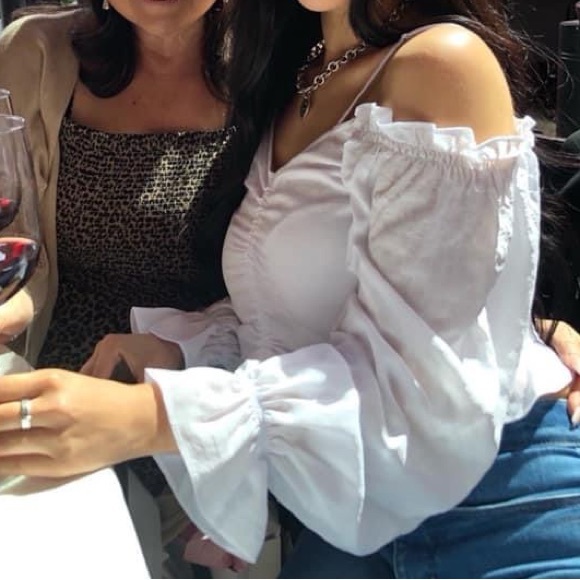 Red Off-Shoulder Top - Picture 6 of 6